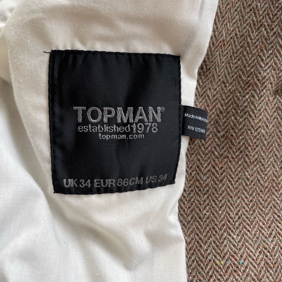 SOLD - Topshop Brown Blazer - Picture 3 of 5